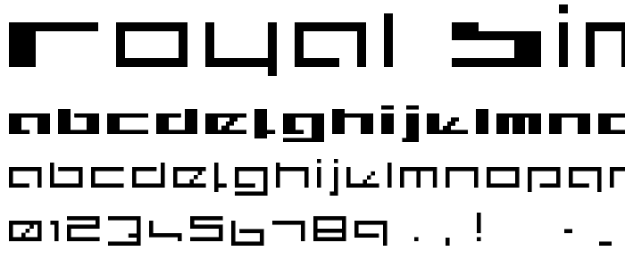 royal simplicity font